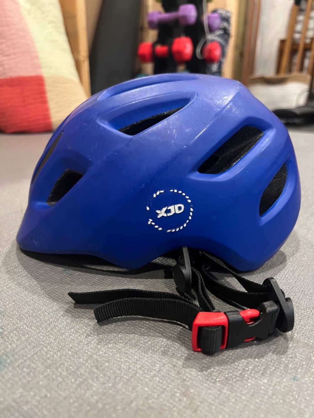 Toddler Bike Helmet in Blue with Adjustable Straps
